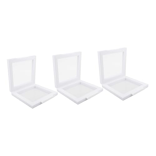 OATIPHO 1 Satz Aufbewahrungskiste Aufbewahrungsdose Storage Boxes Schmuckkaestchen Schmuckbehälter Musical Geld Stand Schmuckschatulle Aus Acryl Für Schmuck Weiß 3st von OATIPHO