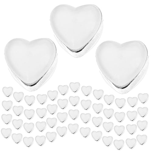 OATIPHO 100St liebe Ohrstöpsel Unterstützungen Stopper Einsteller Proofing ohrringstecker ohrring verschluss Ohrringe für Damen Austausch der Ohrringunterlage Kieselgel Silver von OATIPHO