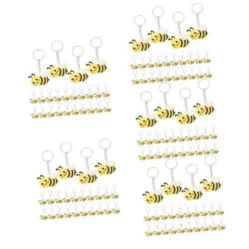 OATIPHO 120 Stk Biene Schlüsselanhänger Panda Lecker fob Auto bienen bienen zubehör schlüsselanhänger stitch portemonnaie kinder schöne Bienen-Schlüsselanhänger Schlüsselbund PVC von OATIPHO