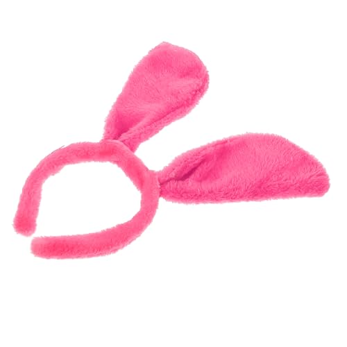 OATIPHO 1Stk Stirnband mit Tierohren Tiere für Grundierung für Gesichts-Make-up Stirnbänder für Damen halloween haarreif halloween headband Haare tragen All-Match-Haarband Plüschstoff Rosy von OATIPHO