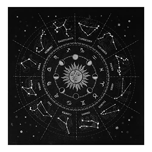 OATIPHO 1stk Weissagung Tarob Altar-Tarot-Tuch Astrologie Lila Tischdecke Altar Tuch Konstellation Wand Decke Altartisch Konstellationen Tischdecke Altar Tischdecke Mond Flanell Werkzeug von OATIPHO