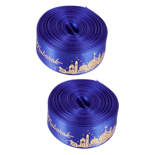 OATIPHO 2 Rollen Ramadan-Festband ribbon bandfeile verpackung band wrapping Girlande feiern Wickelband Band zum Verschenken Verpackungsband für Polyester von OATIPHO