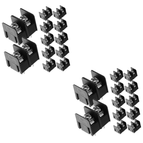 OATIPHO 2 Sätze Terminals Schalungsbretter Anschlussklemmen Kabel Clips Kabelorganisator Stecker-kit Schraub-schnellanschlussklemme Schraubklemmenblock- Cpv Black 50 Stück * 2 von OATIPHO