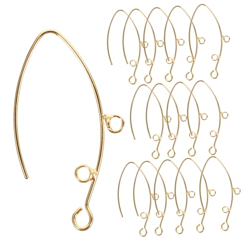 OATIPHO 20St Ohrhaken Bausatz Goldschmuck für Damen Ohrringe liefert Frauen baumeln Ohrringe Perlen Bands schmuckherstellung schmuck machen Material für Ohrschmuck Schmuckzubehör Messing von OATIPHO