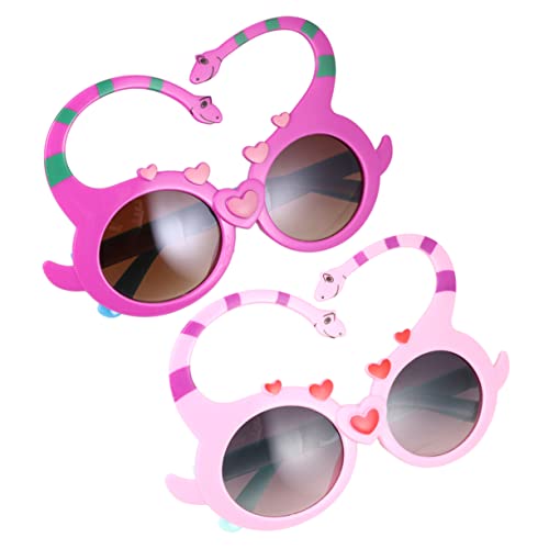 OATIPHO 2St Dinosaurier-Partybrille weingläser bunt lustige verkleidung Spaßige Partybrille Neuheit Partybrillen Mini-High-Heels- Cosplay-Party-Brille Dinosaurier-Brille von OATIPHO