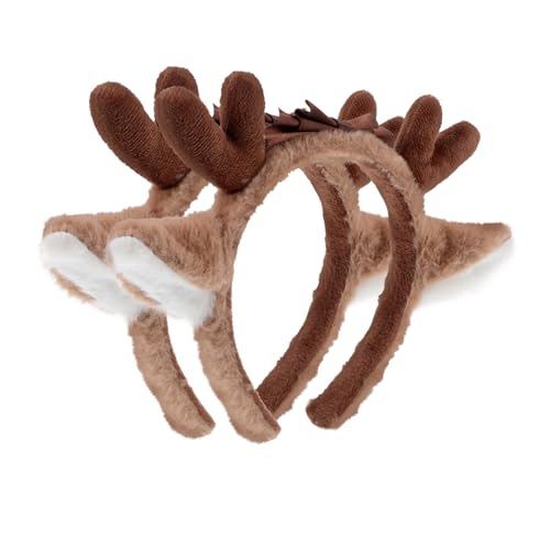 OATIPHO 2St Stirnband Haarschmuck ohren Tierohren-Haarband Tierohren Stirnband Ohren Kopfschmuck Fluffy Reh Ohren Hirsch-Accessoires-Kostüm Hirsch-Stirnband Plüschstoff von OATIPHO