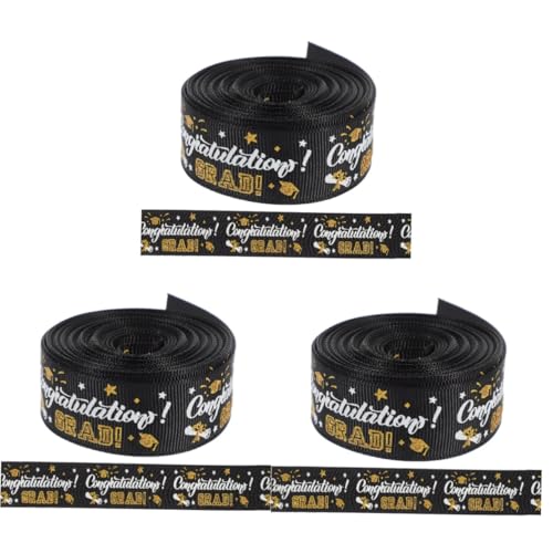 OATIPHO 3 Rollen Staffelungsband Grad rotes Band Hochzeits Einladung Spitzenband Wickelband Gold seidenband ribbon hochzeitsdeco bandalette Geschenkverpackungsband DIY Bastelband Polyester von OATIPHO