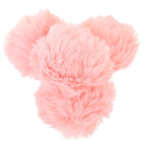 OATIPHO 4 Stück Haarball im Pin-Stil Puffbällchen künstlicher Teppich Fellknäuel Pom-Pom-Girlande Pom-Pom- kunstpelz faux fur Pompons kleine Brosche Flauschiges Pompon- Kunstfell von OATIPHO