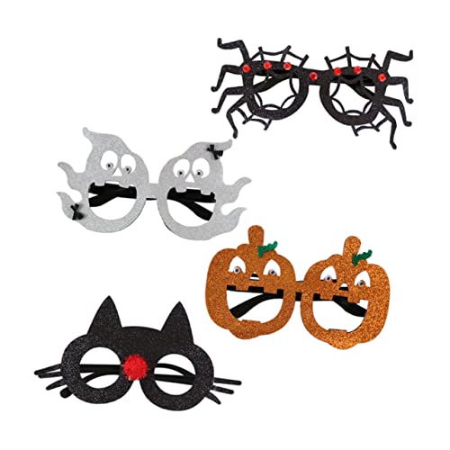 OATIPHO 4 Stück Halloween-Brille Halloween- Halloween-Party-Brille augenmaske halloween halloweendeko dekoration Party-Brillen-Dekore Einzigartige Halloween-Partybrille Plastik von OATIPHO