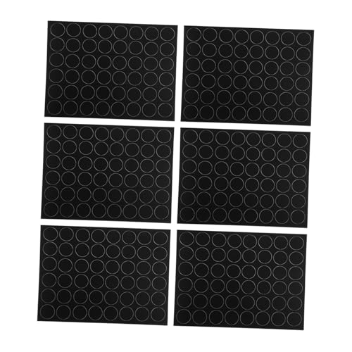 OATIPHO 6 Blätter Dekorativer Aufnäher Mit Polka Dots Kleidungsflicken Runde Aufkleber Kleidung Diy-patch Selbstklebende Trägerpflaster Multifunktionsaufkleber Für Kleidung Nylon Black von OATIPHO