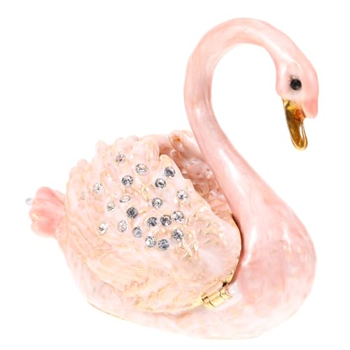 OATIPHO 6 Stk Schmuckkästchen Schmuckbox cosmea schmuck tablett geschke swan Schmucktablett Schmuckhalter Schwan kleine Vitrine Schmuck-Show-Tablett Legierung Emaille Schmuckschatulle Blue von OATIPHO