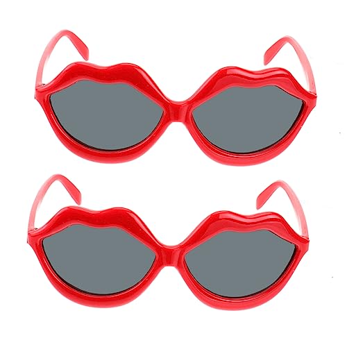 OATIPHO Lustige Rote Lippen Sonnenbrille Für Frauen Party Augenbrille Für Kostüme Und Festivals Coole Accessoires Für Kostümpartys Und Tänze von OATIPHO