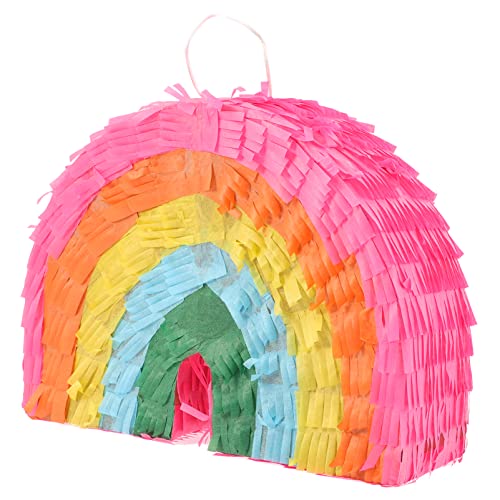 OATIPHO Regenbogen-Pinata Mexikanische Pinata-Kuchendekoration Halloween-Tier-Papier Regenbogen-Kind Kinderspielzeug Für Mädchen Tischdekoration Süßigkeiten Für Pinatas von OATIPHO