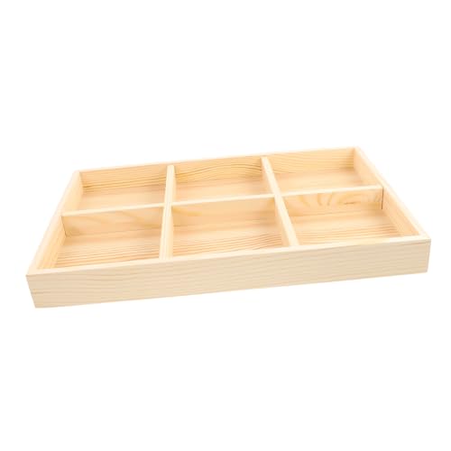 OATIPHO Schmuckschale für den Haushalt schmuckkästchen storage boxes jewel case Ring Kommode Schaufenster schubladentrenner Schmucktablett aus Holz Holz-Display-Tablett für Schmuck hölzern von OATIPHO