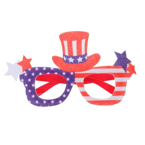 OATIPHO Unabhängigkeitstagbrille Rollläden Gedenktagsdekoration Usa-brille Amerikanische Brille Usa Patriotische Brille Gläser Für Den 4. Juli 4. Juli Brille Kind Karikatur Vlies Kleidung von OATIPHO