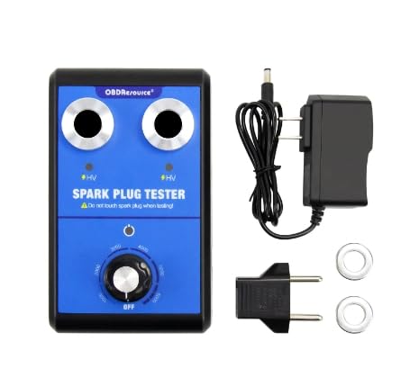 Zündfunkentester OBDKCAN Zündkerzen Tester Zündkerzentester Auto zündfunkentester mit Doppeltes Loch Auto Motorrad Spark Tester Tool für 12V Benzin Fahrzeuge von OBDKCAN