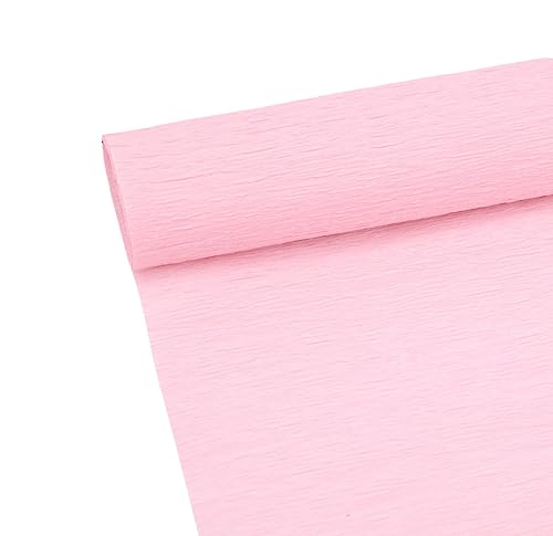 Krepppapier Rolle für die Herstellung von Rosa Krepppapier ideal für Kreativen Hobbies Farbig sortiert-25 x 250 cm von ODETOJOY