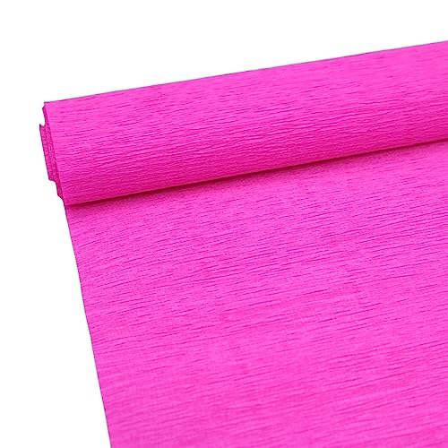 Krepppapier Rolle für die Herstellung von Rosa Krepppapier ideal für Kreativen Hobbies Farbig sortiert-25 x 250 cm von ODETOJOY
