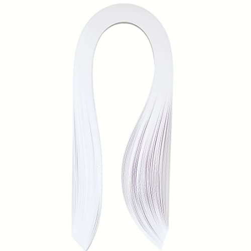 ODETOJOY Papierstreifen für Quilling 1,5 mm Weiß Quilling Papierstreifen 1,5 mm Weiß 120Stück von ODETOJOY