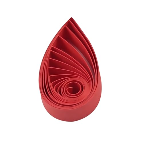 ODETOJOY Papier Quilling Streifen 5mm Rot - Quilling Papier 5mm, Quilling Papierstreifen, Quilling-Kits, 52cm, 120 Stücke für kreative Bastelprojekte und DIY-Dekorationen von ODETOJOY