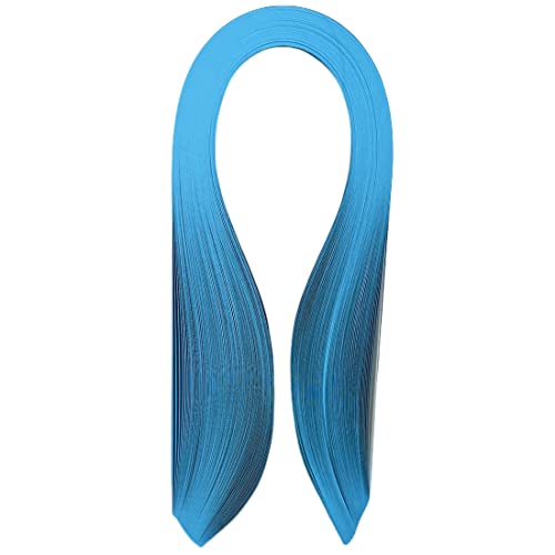 ODETOJOY Quilling Papierstreifen, Meeresblau, 3 mm, 5 mm, 10 mm – 53,3 cm Länge von ODETOJOY