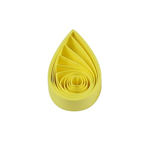 Quilling Papierstreifen 5mm Streifen Papier Quilling Streifen Sets 120 Stücke Länge 54cm Quilling-Papier Quilling-Streifen (Gelb) von ODETOJOY