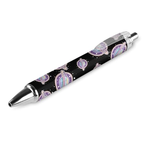 ODHHGDF Galaxy Planet Kugelschreiber, feine Spitze, 0,5 mm, einziehbarer Kugelschreiber, flexibel, runder Schaft, Arbeitsstift, 1 Stück von ODHHGDF