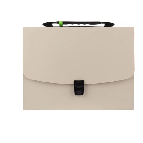 CXBDDF Tragbare 13 Taschen erweiterte Ordner, Papierakte, Aufbewahrung, Orgeltasche, Büro, Studenten, Schule (beige_wie abgebildet) von ODREIFK