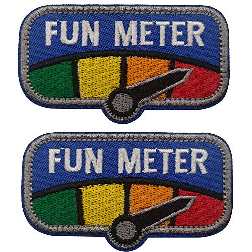 2 Stück Spaßmesser bestickte Aufnäher Applikationen Kleidung Nähen Stoff Patches taktische Moral Militär Emblem dekorative Abzeichen von ODSP