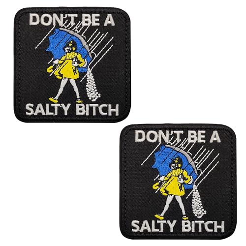 Bestickte Applikation mit Aufschrift "Don't Be A Salty Bitch", für Damen, lustige Applikation, taktisches Kampfarmband, Emblem, Abzeichen von ODSP