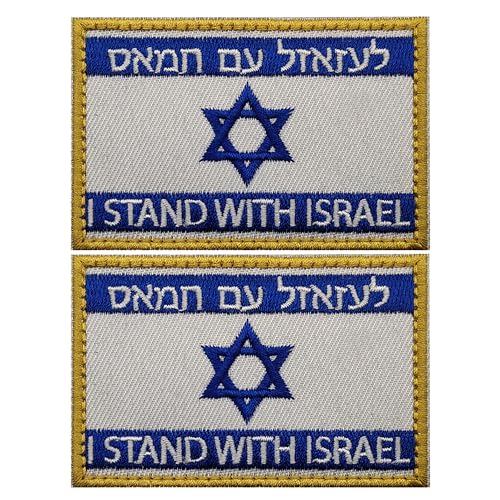 Aufnäher mit Israel-Flagge, bestickt, israelischer jüdischer Davidstern, taktisches Militär-Emblem, Armband, Abzeichen, Nationalflagge, Uniform, Stickapplikation von ODSP