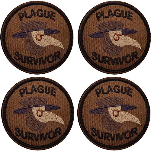 Plague Survivor Geek Merit bestickte Aufnäher mit Verschluss Haken und Schlaufe auf der Rückseite, Emblem taktische Militärmoral, lustige Dekoration DIY Applikationen von ODSP