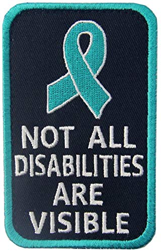 Not All Disabilities are Visible Vests/Harnesses Service-Hunde-Emblem, bestickt, Klettverschluss von ODSS