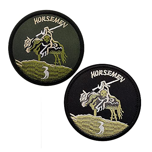 Horsemen Seal Team 3 bestickter Aufnäher – Emblem, taktischer Militär, Moral, lustiger Aufnäher, Dekoration, Bages DIY Applikationen von ODSS