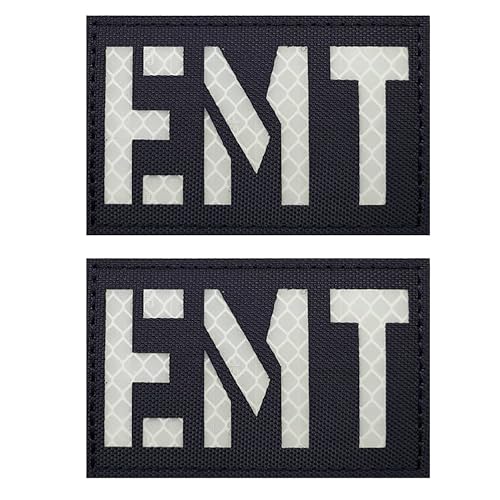 IR Infrarot reflektierender EMT Star of Life Sanitäter Sanitäter Medizinische Patches Haken und Schlaufe Applikation Aufkleber Taktische Militär Moral Kampf Armband Emblem Abzeichen Applikation von ODSS