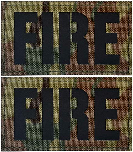 Infrarot Reflective Fire Patch, IR Military Tactical Moral Armband Abzeichen Aufkleber Geschenk Emblem Applikationen mit Klettverschluss Befestigen Nähen auf Patches von ODSS