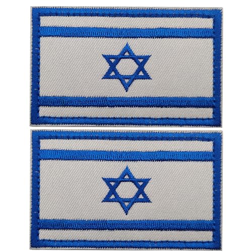 Israelische Flagge, bestickte Applikation – israelischer jüdischer Davidstern-Flaggen, taktisches Militär-Moral-Emblem, Armband, Abzeichen, Nationalflagge, Uniform, Stickerei-Applikation von ODSS