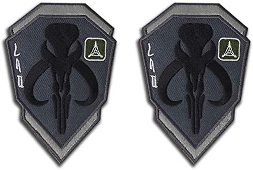 Mandalorian Mythosaurier Totenkopf Wappen Boba Fett Schild Patch Taktische Morale bestickte Applikation von ODSS