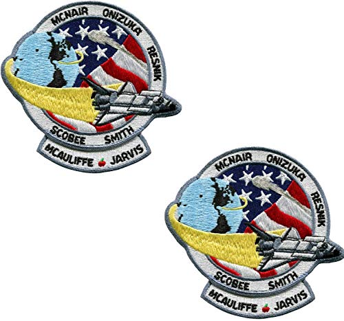 NASA Space Shuttle Challenger's 1986 Mission STS-51L bestickter Aufnäher für Kleidung mit Klettverschluss, 10,2 cm, 2 Stück von ODSS