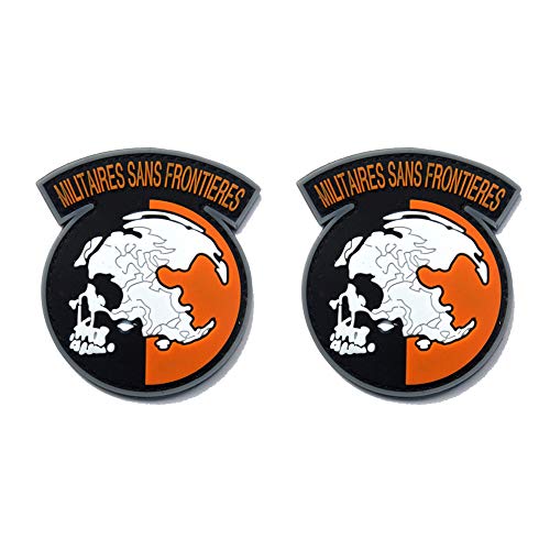 ODSS Militaires Sans Frontieres Patch Stickerei MGS Peace Walker Tactical Patch Cloth Moral Armband Haken und Schlaufen Armband 2 Stück ODSS Militaires Sans Frontieres Patch Stickerei MGS Peace Walker Tactical Patch Cloth Moral Armband Haken und Schlaufen Armband 2 Stück von ODSS