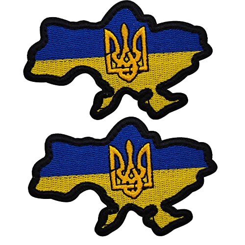 Ukraine Ukraine Ukrainische Karte Flagge bestickte Applikation Patches DIY Taktische Militär Moral Emblem Armband Abzeichen Dekorative Patch Applikationen von ODSS