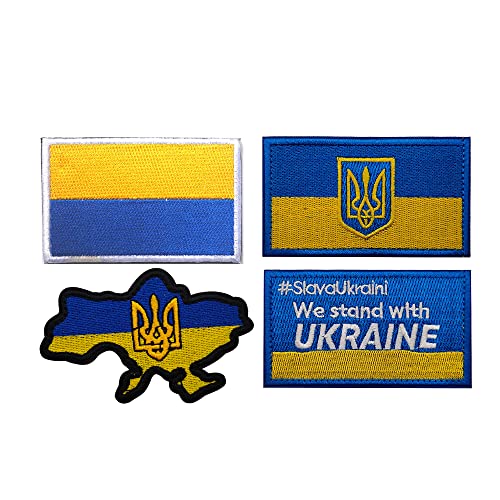 Ukrainische Flagge, bestickte Applikation, Aufnäher, DIY, taktisches Militär-Emblem, Armband, Abzeichen, dekorativer Aufnäher (e) von ODSS