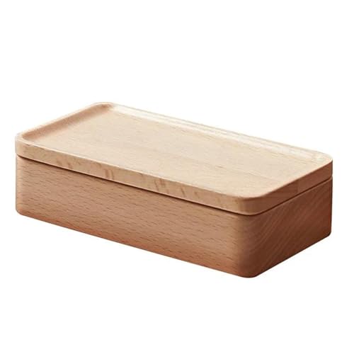 ODUHBFE Ringbox Holz Schmuckschatulle Reise Ringbox Ohrringbox Schmuck Organizer Box Mini Schmuck Geschenkverpackung Box Halskette Paket Ringboxen für Schmuck von ODUHBFE