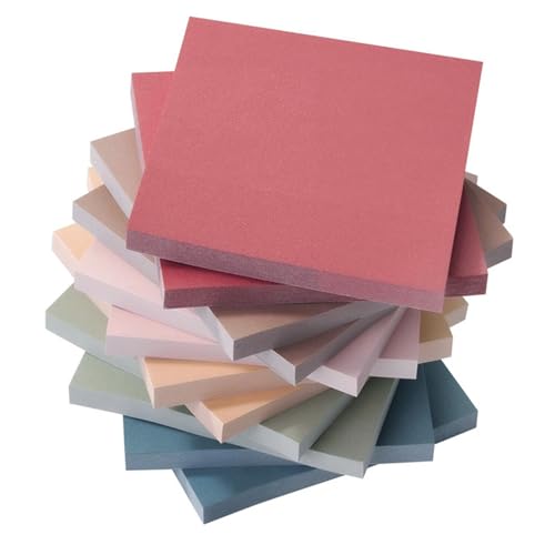 OEEYYT Haftnotizen Bunt Klebezettel Selbstklebende 76X76 Mm, Sticky Notes Zum Markieren Von Seiten, Wiederaufklebbar, für Büro Zuhause Schule Sitzung (Vintage 12 Stück) von OEEYYT