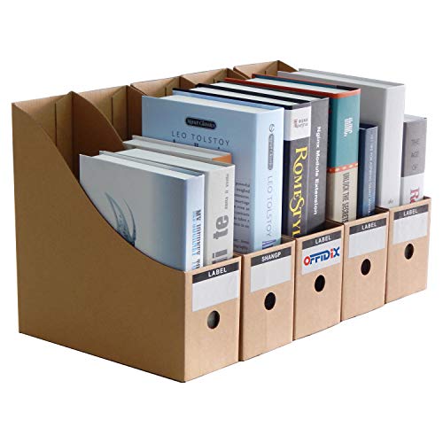 OFFIDIX Office 5 Levels Kraftpapier Desktop Aufbewahrungsbox A4 Dokument Holde Schublade Papier Organizer DIY Papiercontainer File Aufbewahrungsbox Schublade Aufbewahrungsschrank Cubbyhole von OFFIDIX