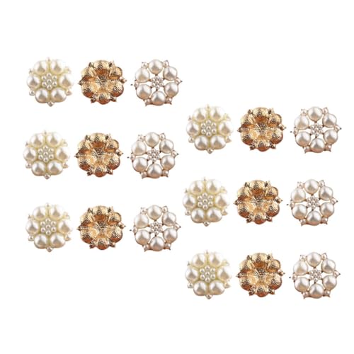 OFFIGAM 1 Stk. strassmaterial selber machen Zucht Zubehör flippige Ohrringe für Frauen Bausatz brooches for women hochzeitshaar schmuck legierung brosche patch Perlen-Strass-Accessoires von OFFIGAM