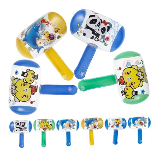 OFFIGAM 10 Stück Hammer Bläst Auf Hammer Aufblasen Aufblasbare Hämmer Klanghammer Ballonspielzeug Ballons Hämmern Quietschendes Hammerspielzeug Zappelt Cool Colorful von OFFIGAM