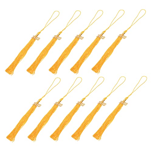 OFFIGAM 10 Stück Teiliges Goldene Abschluss Quasten für Doktorhüte Handgefertigte Diy Dekoration für Abschlussfeiern Langlebige und Stilvolle Tasseln für Besondere Anlässe OFFIGAM 10 Stück Teiliges Goldene Abschluss Quasten für Doktorhüte Handgefertigte Diy Dekoration für Abschlussfeiern Langlebige und Stilvolle Tasseln für Besondere Anlässe von OFFIGAM