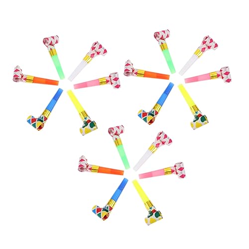OFFIGAM 100 Stück Party Tröten Bunte Kreative Pfeifen für Feste und Feiern Zufällige Designs für Geburtstagsfeiern und Partys OFFIGAM 100 Stück Party Tröten Bunte Kreative Pfeifen für Feste und Feiern Zufällige Designs für Geburtstagsfeiern und Partys von OFFIGAM