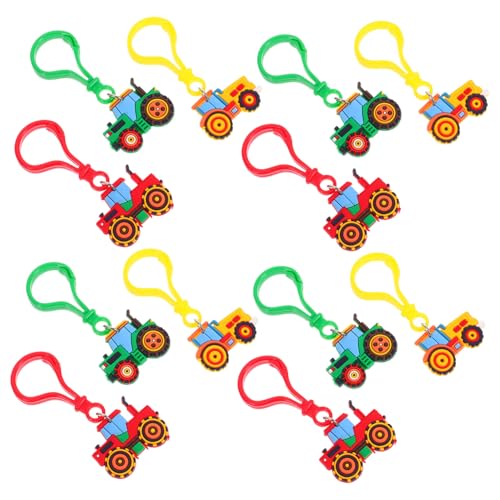 OFFIGAM 12 Stück Landwirtschaftliches Fahrzeugzubehör Farmfahrzeugschlüsselkette Goody Bag Prize Farm -lkw -schlüsselbund Mini -traktor -schlüsselbund Baufahrzeugschlüsselbund von OFFIGAM